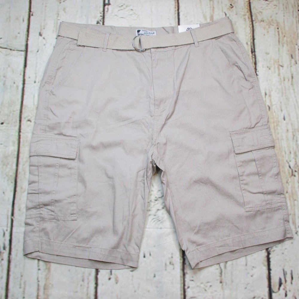 Blu Rock Belted Mid Rise Cargo Shorts